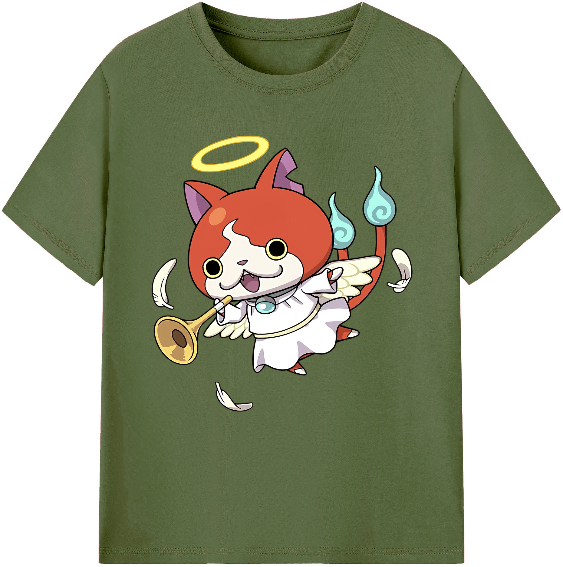 （画像用） 妖怪ウォッチ Yo-kai Watch 綿100％半袖Tシャツ（フロントプリント）